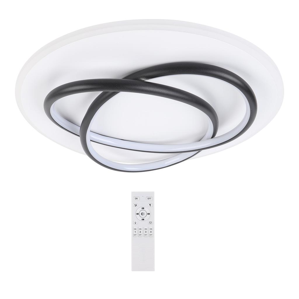 Modern Ceiling Light LED Round Dimmable Flash Mount Ceiling Lamp with Remote Control for Living