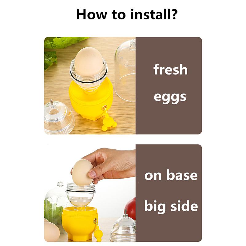 Egg Scrambler Hand Egg Shaker Mixer Food Grade Silicone Yolk & Egg White Mix
