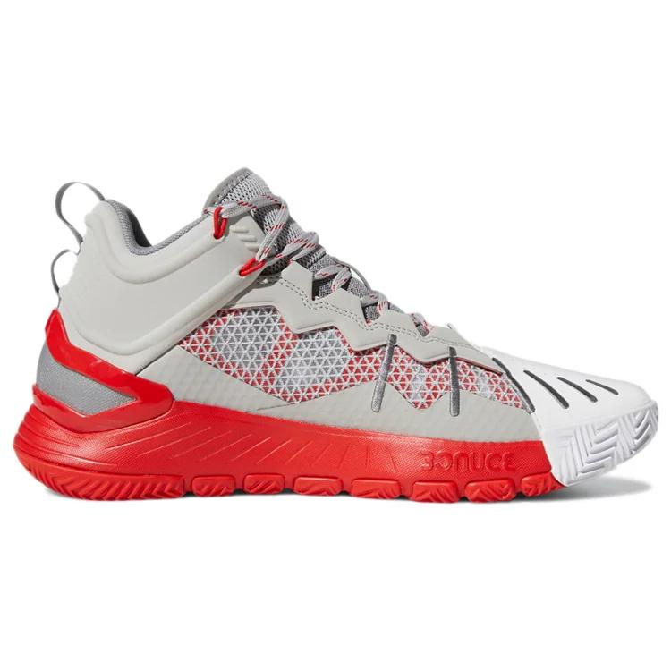 adidas D Rose Son of Chi 'Godspeed - Grey Vivid Red' (Unisex) Grey Two / Cloud White / Vivid Red Vintage Basketball Shoes GW7651