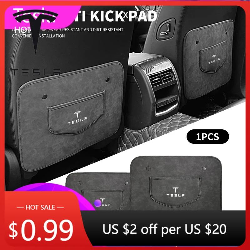 Car Sticker 2025 New Tesla Car Seat Anti-Kick Pad Anti-wear Stain-Resistant Protection For Tesla 3 S X Y Cybertruck Roadster