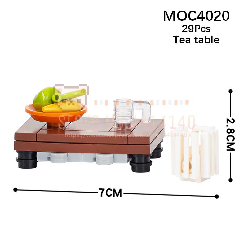 

Мебель для дома MOC Строительные блоки Городская сцена Сделай сам Кухня Кровать Диван Туалет Ванна Модель Украшение Сборка Кирпичики Игрушки Для Детей