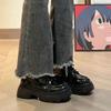2025 Trendy Thick-Soled Women's Leather Shoes: British College Style, Height-Enhancing, Versatile, Ins-Japanese JK Fashion