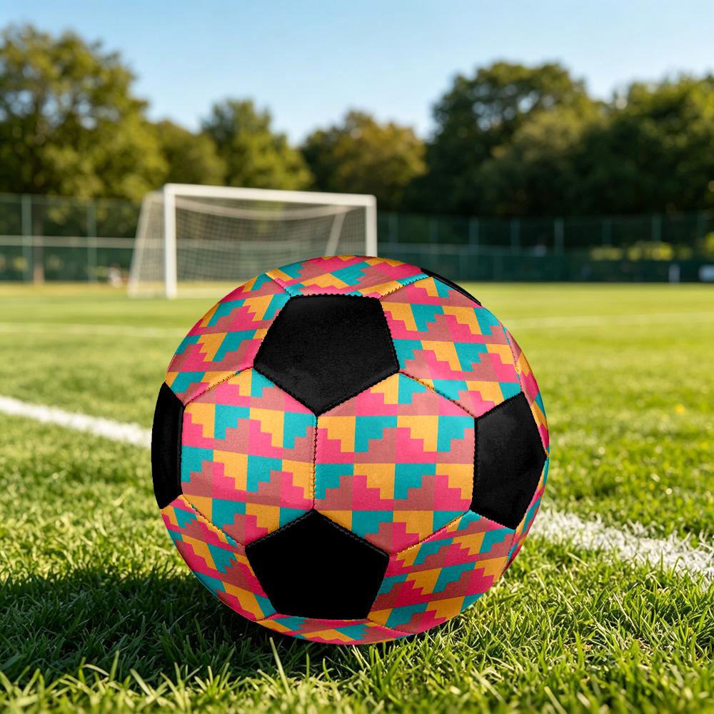 1pc Abstract Geometric Outdoor Sports Football, Size 5, Comfortable And Durable Feel,Gift Yy14