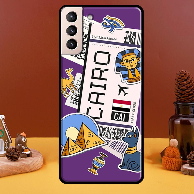 New York TOKYO Traveltickets Phone Case For Samsung Galaxy S20 FE S21 S22 Note 20 Ultra Note 10 S8 S9 S10 Plus Cover