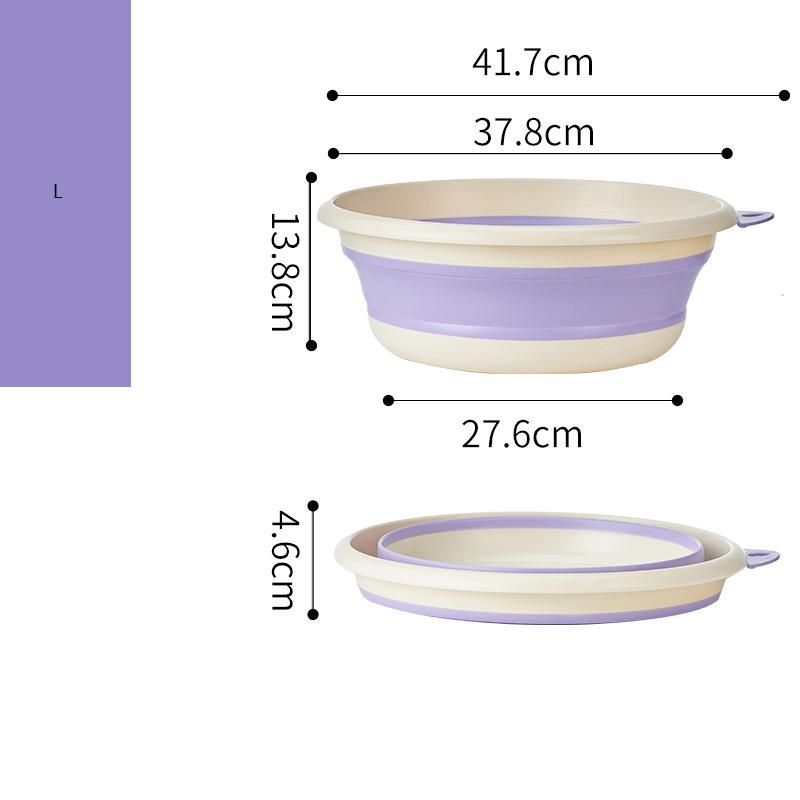 Children's Folding Basin for Household Use, Baby's Hand and Foot Washing Basin, Wall Mounted Foldable Thick Vegetable Washing Basin