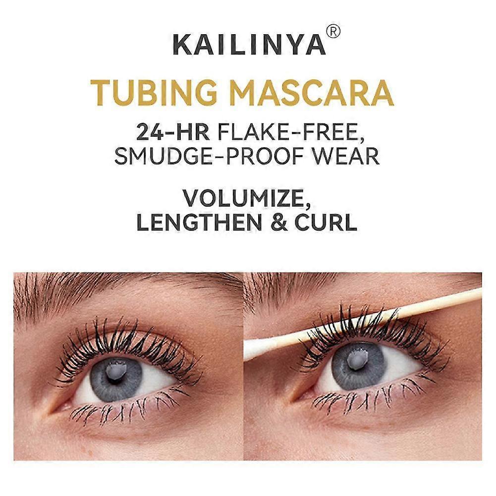 Dual-Color Black And White Mascara Set For Lengthening And Volumizing 8ml Smudge-Proof Formula