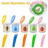 Strumento Scientifico per Esplorazione all'Aperto con Coperchio Ribaltabile, Lente d'Ingrandimento, Pinzetta, Barattolo di Osservazione, Scatola per Osservazione Insetti per Bambini