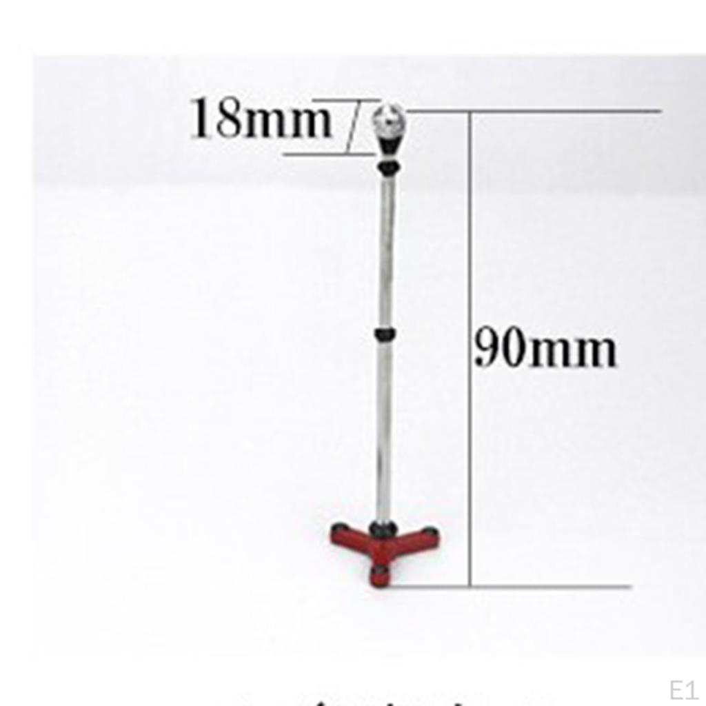 Microphone Dollhouse Miniature Musical Instrument with Stand
