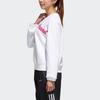 Adidas Neo Letter Print Sports Crew Neck Sweatshirt Women Sweatshirt White GP5871