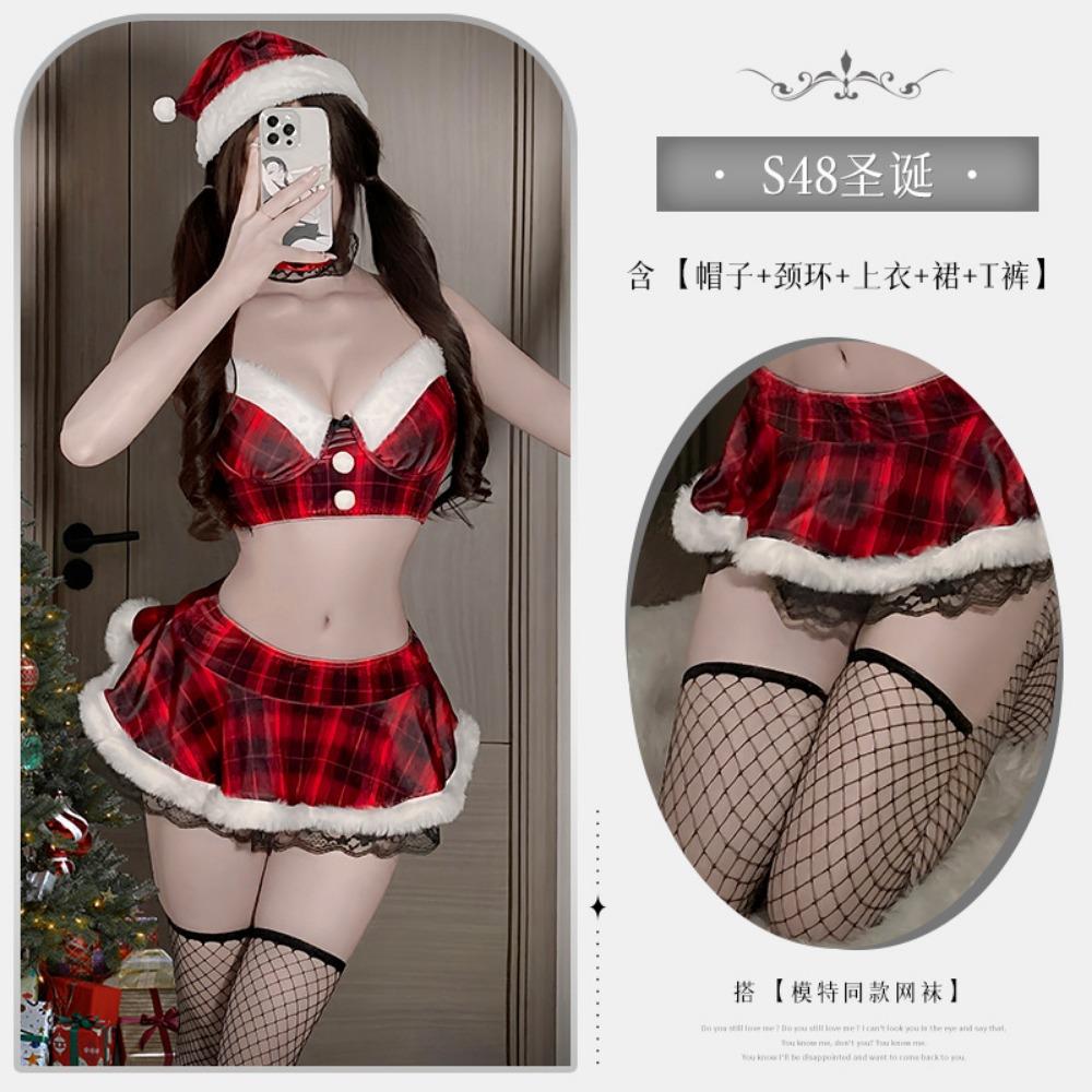 Xianyi Sexy Underwear Sexy Student Clothing Jk Uniform Temptation Three-point Free Christmas Clothing Short Skirt QqnyS48