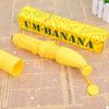 8-Ribs Funny Banana Shape Umbrella Solid Color Cartoon Children's Umbrella  Girls
