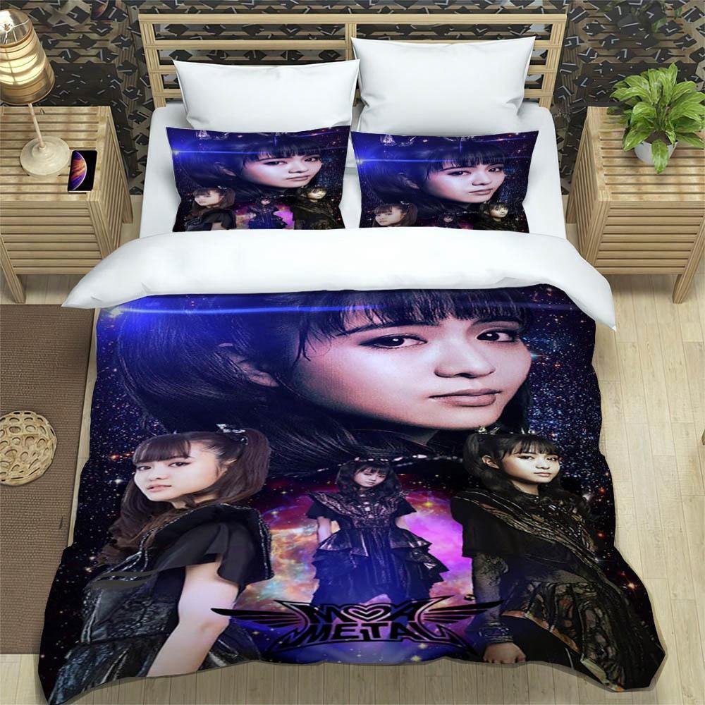 3D Print Music Band BABYMETAL Bedding Set Single Twin Full Queen King Size Bed Set Adult Kid Bedroom Duvetcover Set Home Textile