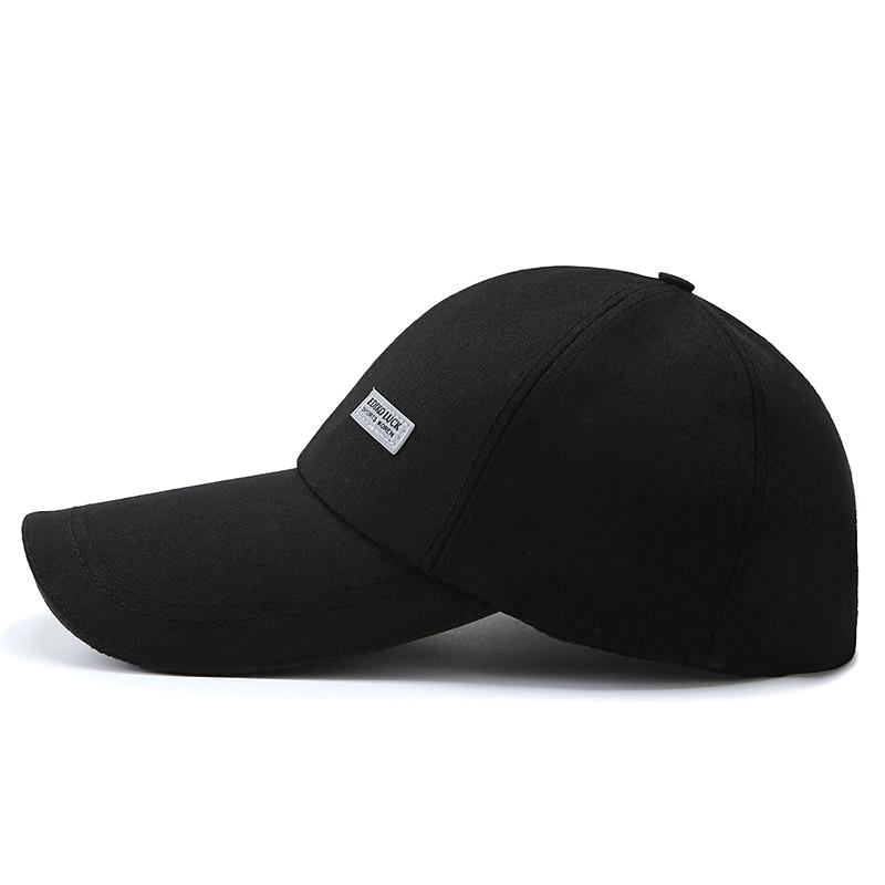 Șapcă de Baseball cu Bor Lung Versatilă Culoare Solidă Șapcă Tip „Dad Hat” Reglabilă Pălărie de Soare Bărbați Femei