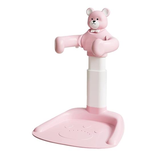 

Подставка для детской ванночки с устойчивой конструкцией, эргономичным дизайном, противоскользящей безопасностью, регулируемой высотой, спинкой, башня для купания ребенка розовый