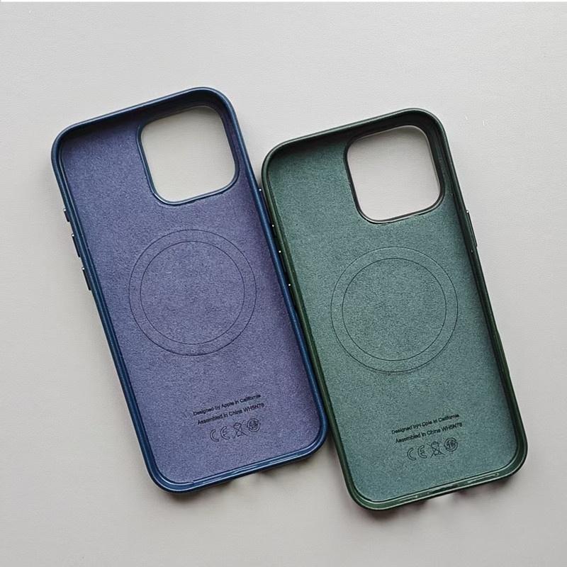 Official 1:1 Leather Case for IPhone15 Pro Max 15 Pro15 Case for Magsafe Wireless Charging with Camera Button Phone Leather Case
