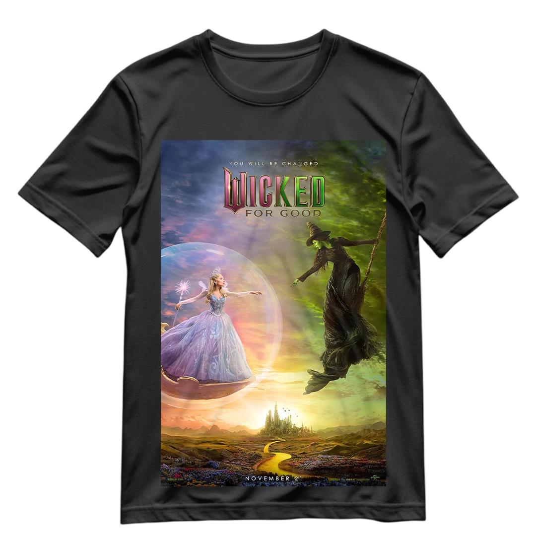 Wicked For Good The Musical T Shirt Wicked Movie Shirt Graphic Tee S-XXXL S