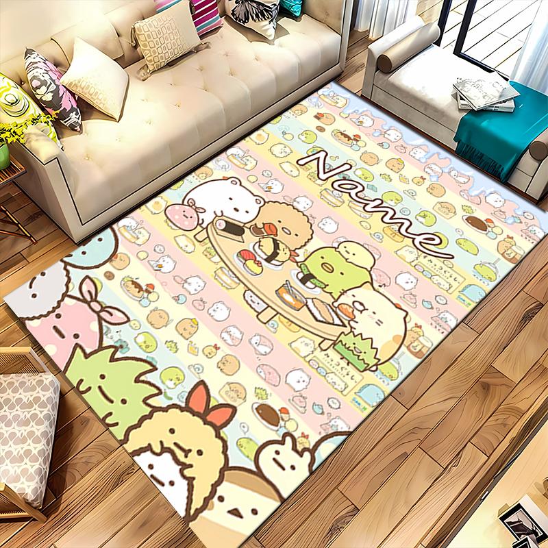 Custom personalization Sumikko Gurashi Area Rug - Perfect For Kitchen, Bathroom,Laundry Room Decor Large Size Available,Gift All Seasons
