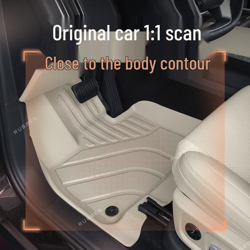 Ideal I8 TPE Waterproof Floor Mats: Full Surround Carpet Decoration for 25 Models