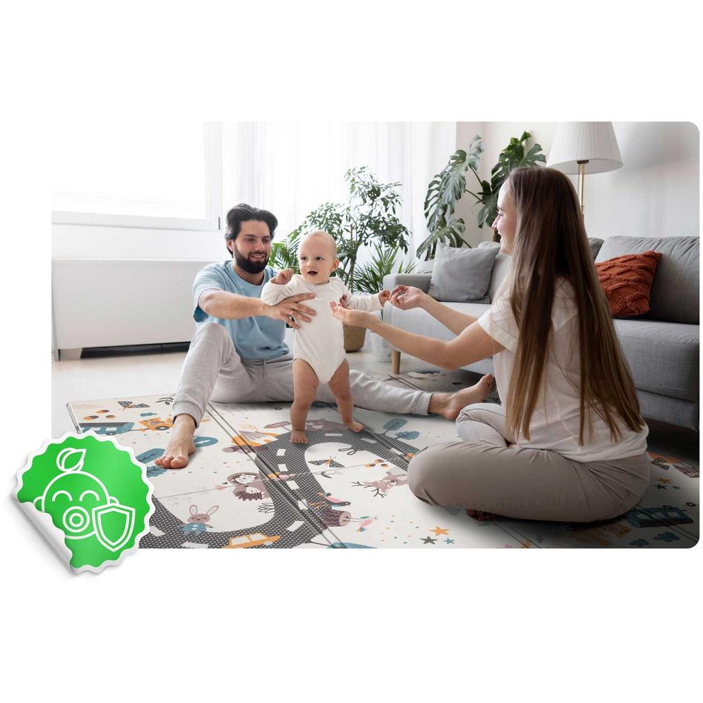 Foldable Educational Foam Mat 200 X 150 X 1 Cm Nukido Nk-341
