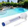 Tragbares PP-Thermometer mit Lanyard für Schwimmbad, Bad, Fischteich 0-50 30-120 Grad Fahrenheit Bereich