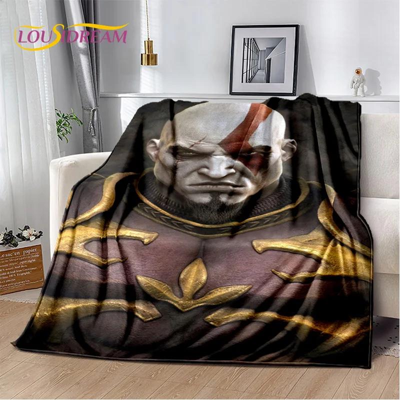 29 Style Kratos God of War Games Cartoon Blanket,Soft Throw Blanket for Home Bedroom Bed Sofa Picnic Travel Office Cover Gifts