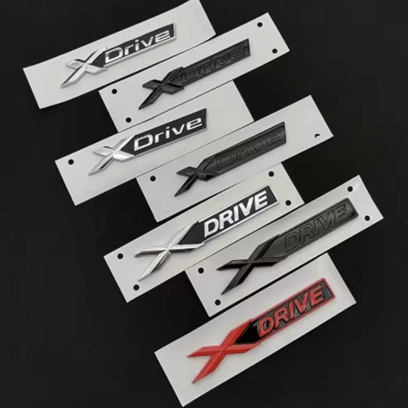 3D ABS XDrive Logo X Drive Emblem Car Rear Trunk Badge Fender Side Sticker For BMW Xdrive 320d 320i 530d 525d X3 X5 Accessories