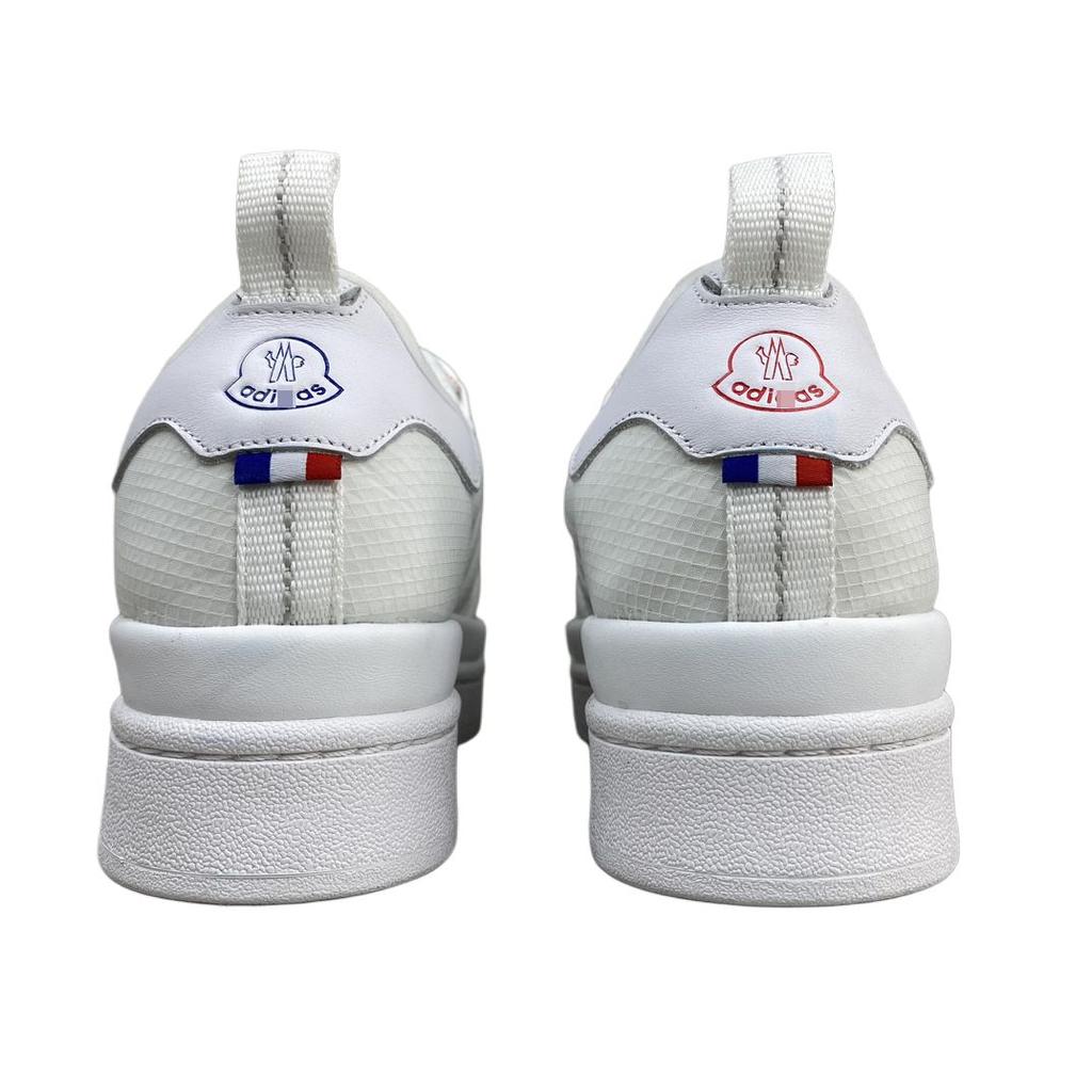 Moncler X Adidas Originals Campus Leather Round Toe Lace-Up Low-Top Sneakers Unisex sneakers White I209S4M00050M3019001