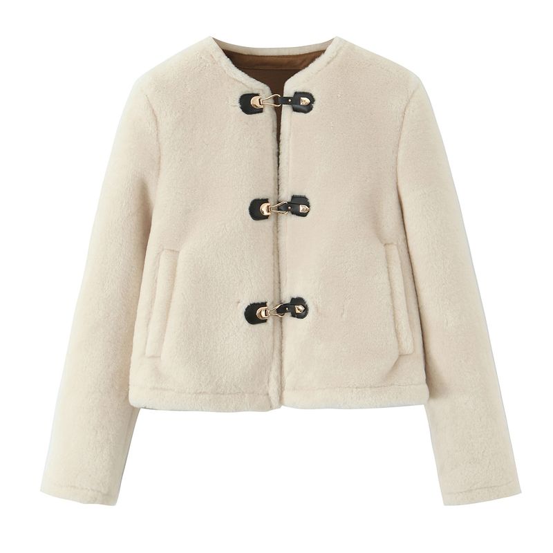 Za Autumn and Winter New Arrivals Women's Clothing Zr European and American Style Fashionable Versatile Knot Buckle Reversible Jacket Coat 6318286