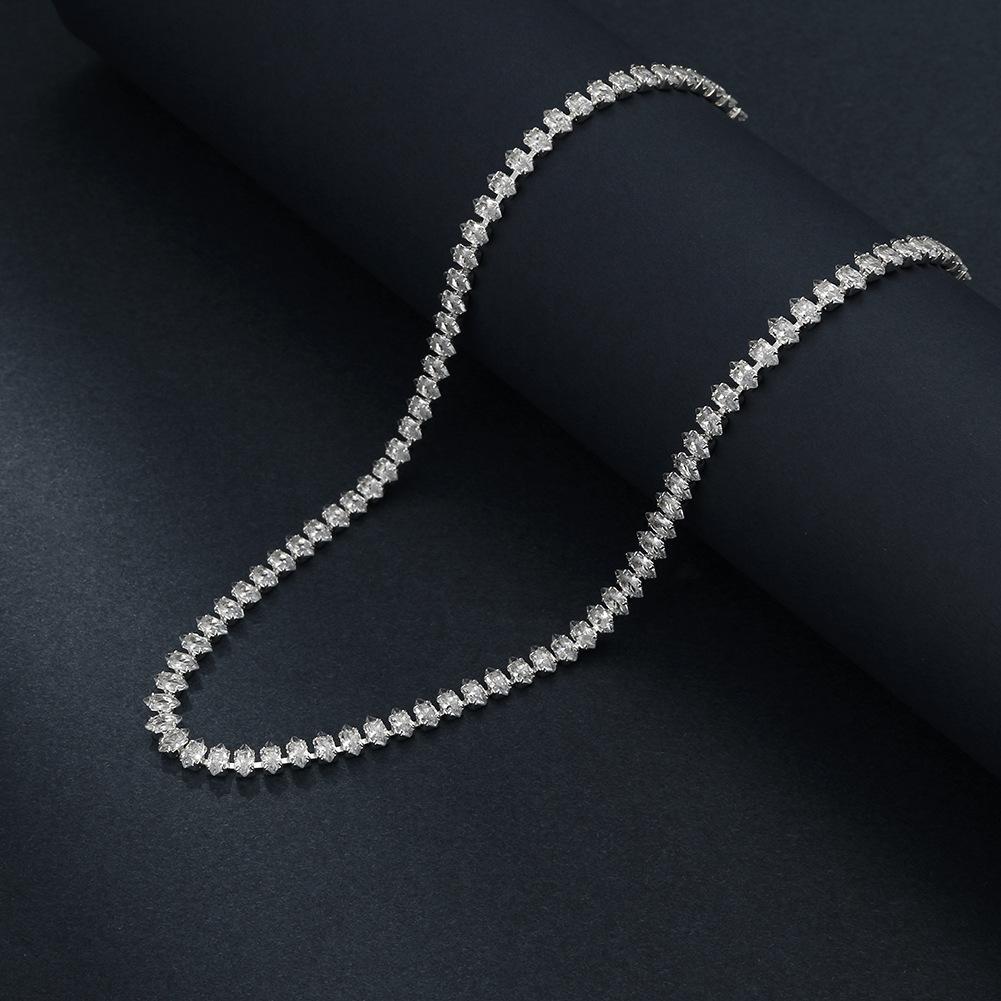 Rhinestone Bridal Jewelry Set: Necklace, Earrings, and Bracelet