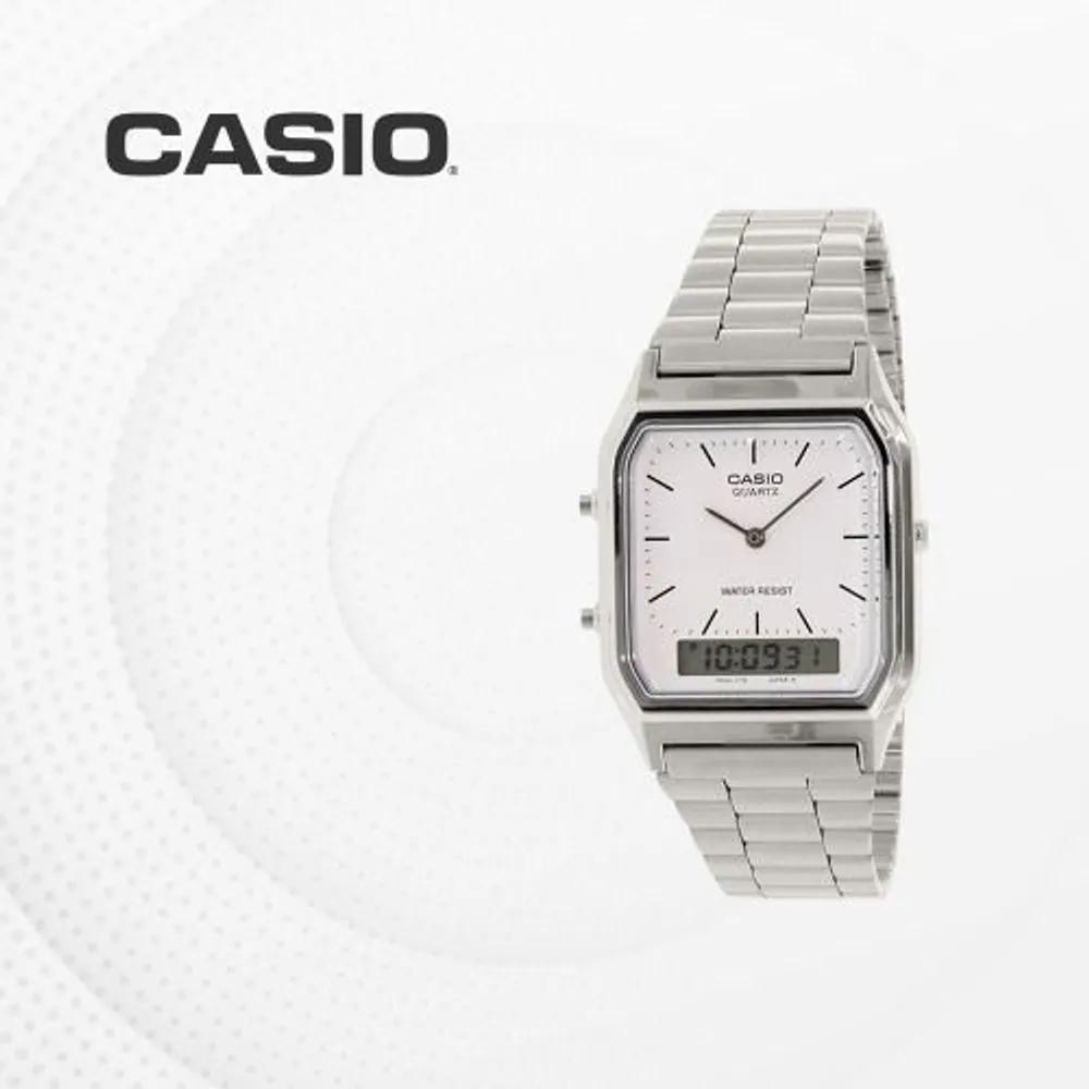 Cio Men s and Women s Wristwatch Analog Vintage Square Digital Watch Couple Item AQ-230A-7D AQ-230A-7D
