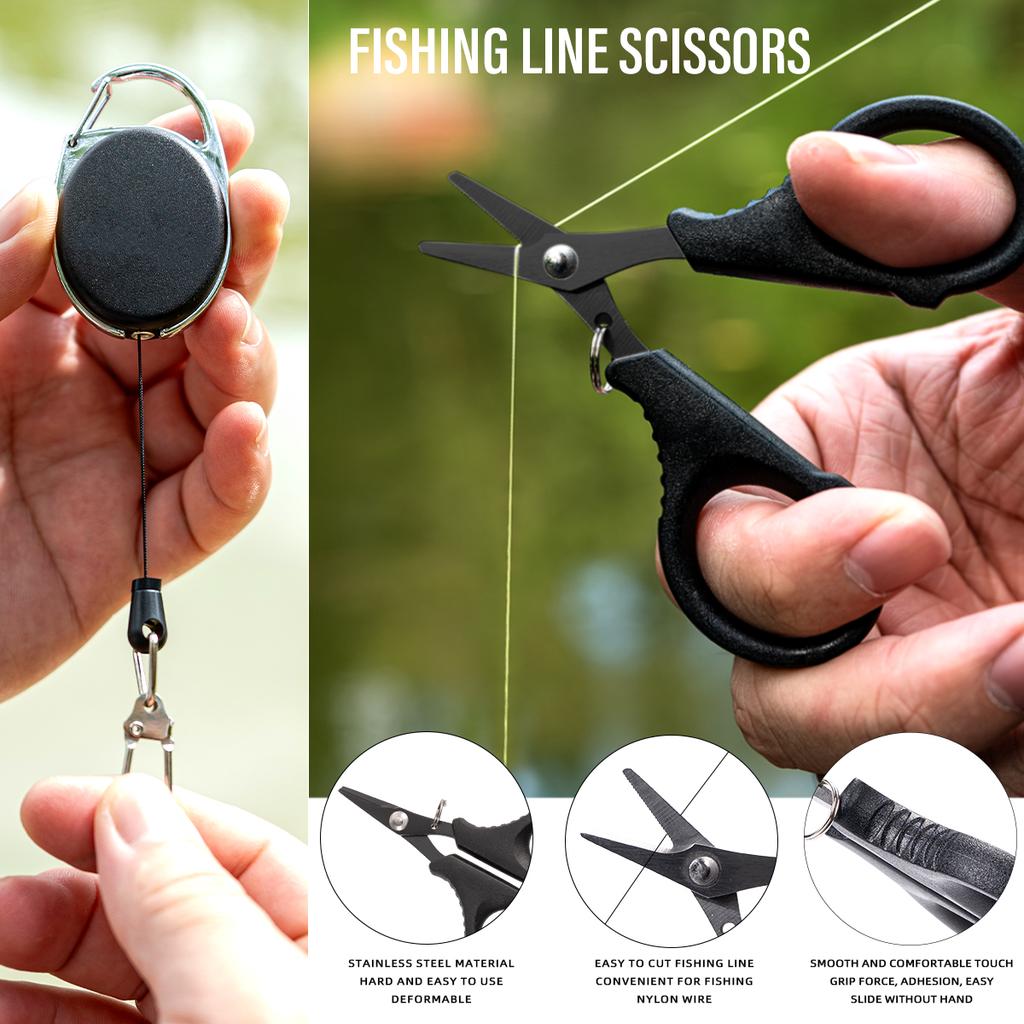 Multifunctional Fishing Accessories: Stainless Steel Fishing Pliers, Seawater-Resistant, Outdoor Fishing Tools, Men's Gifts