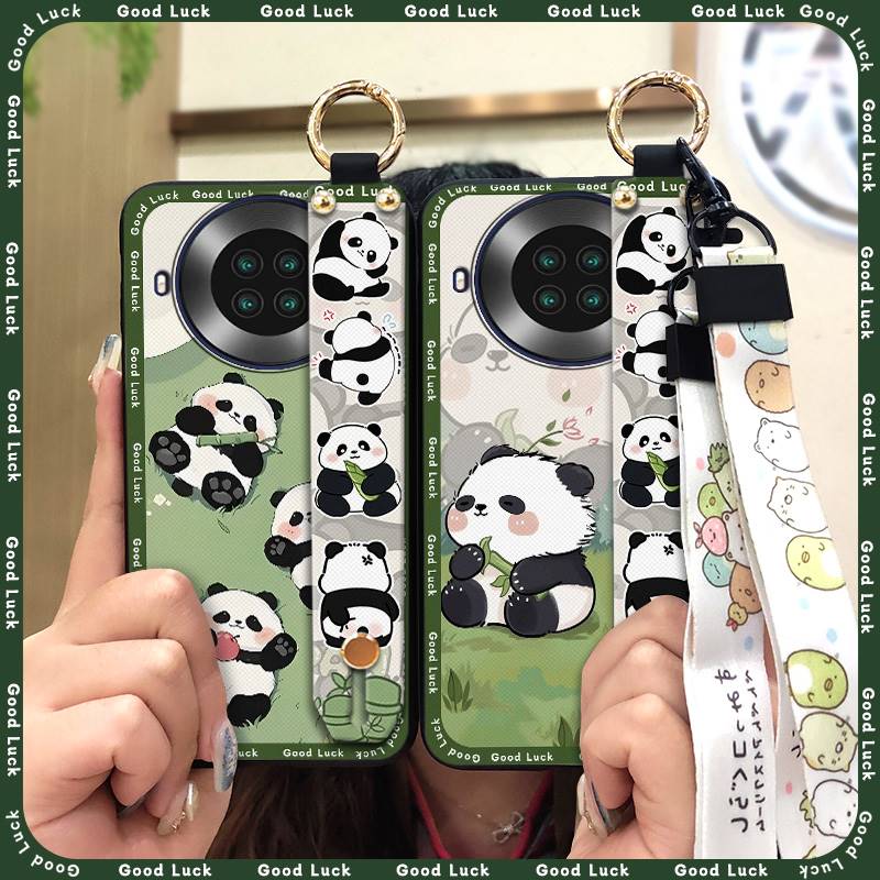 Dirt-resistant Cartoon Phone Case For Cubot Note20 Phone Holder Wristband Waterproof Panda Soft case Anti-dust Cute Ring