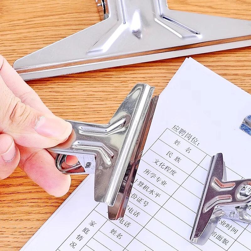 Edelstahl Berg-Clip Schreibwaren-Set: Buch- und Rechnungsclips in verschiedenen Größen für den Heimgebrauch