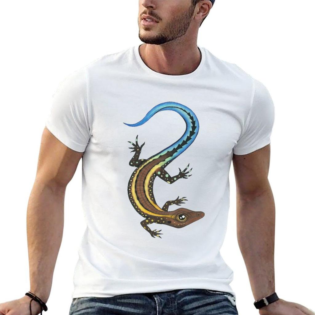 Bluetailed Skink (Cryptoblepharus egeriae) TShirt Plus Size Street Style Tee