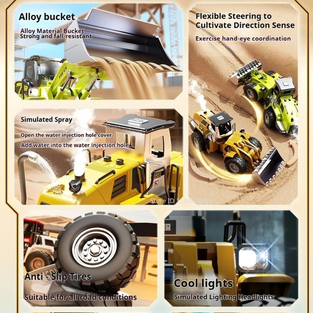 1:32 Spielzeugmodell Baulader Feuerwehrwagen LKW Metall Druckguss Sprüh-Ingenieurfahrzeug Ton Licht Junge Pädagogisches Spielzeug