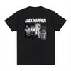 New AllSeason Alexs Warrens TShirt  Singer Style Unisex Casual Crew Neck Comfortable TShirt Pure Cotton Streetwear