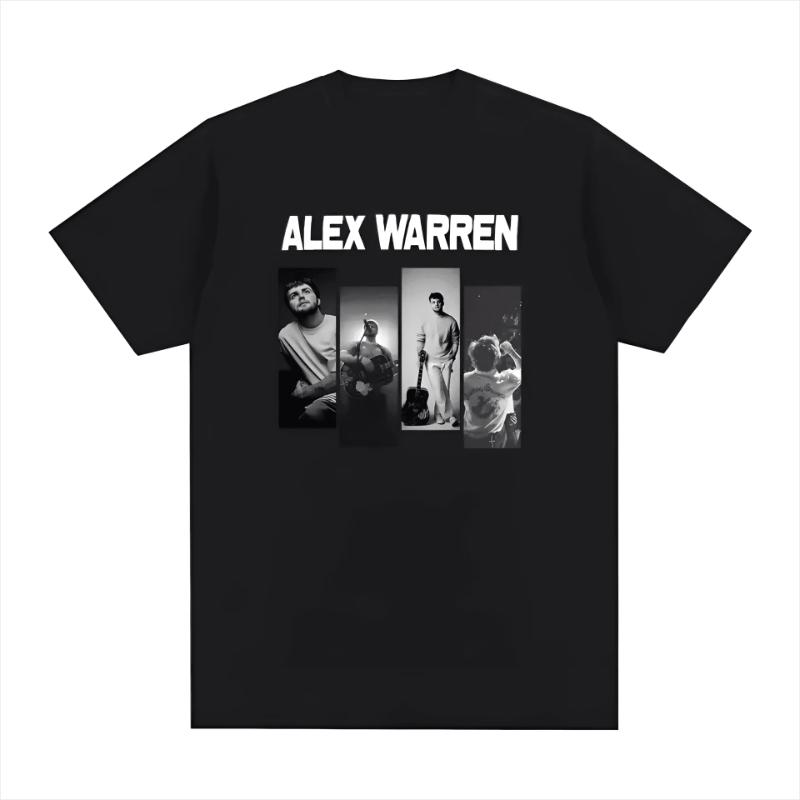 

New AllSeason Alexs Warrens TShirt Singer Style Unisex Casual Crew Neck Comfortable TShirt Pure Cotton Streetwear 4XL