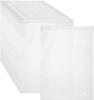 10pcs Packaging Bags CPE Frosted Zip Lock Bags Self Sealing Clear Garment Bags for T-Shirts, Shirts, Files