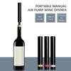 Tragbarer manueller Weinöffner, Luftdruckpumpe, Weinflaschenöffner, Korkenzieher, Weinöffnungswerkzeug für