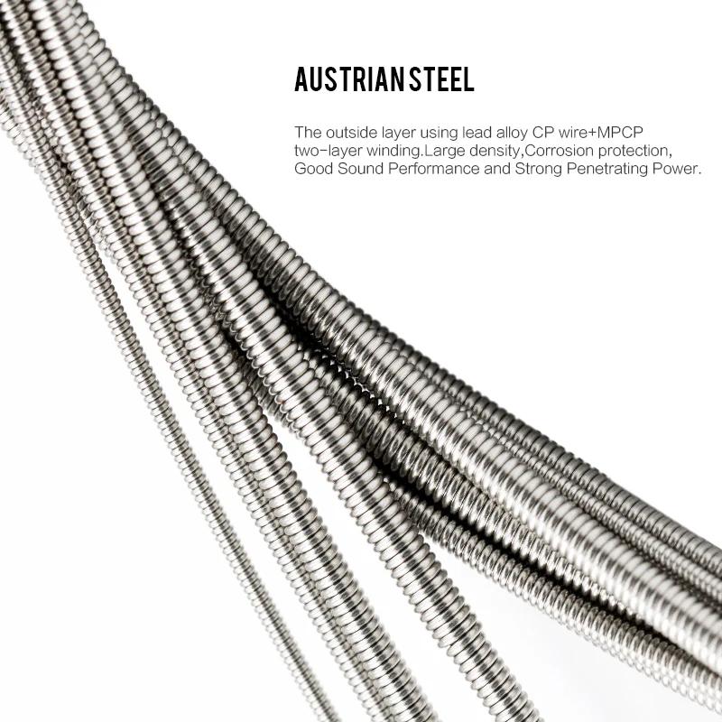 Orphee QB Bass Guitar Strings Nickel Alloy Hexagonal Core Nano Coated Electric Bass Guitar String Guitar Parts & Accessory