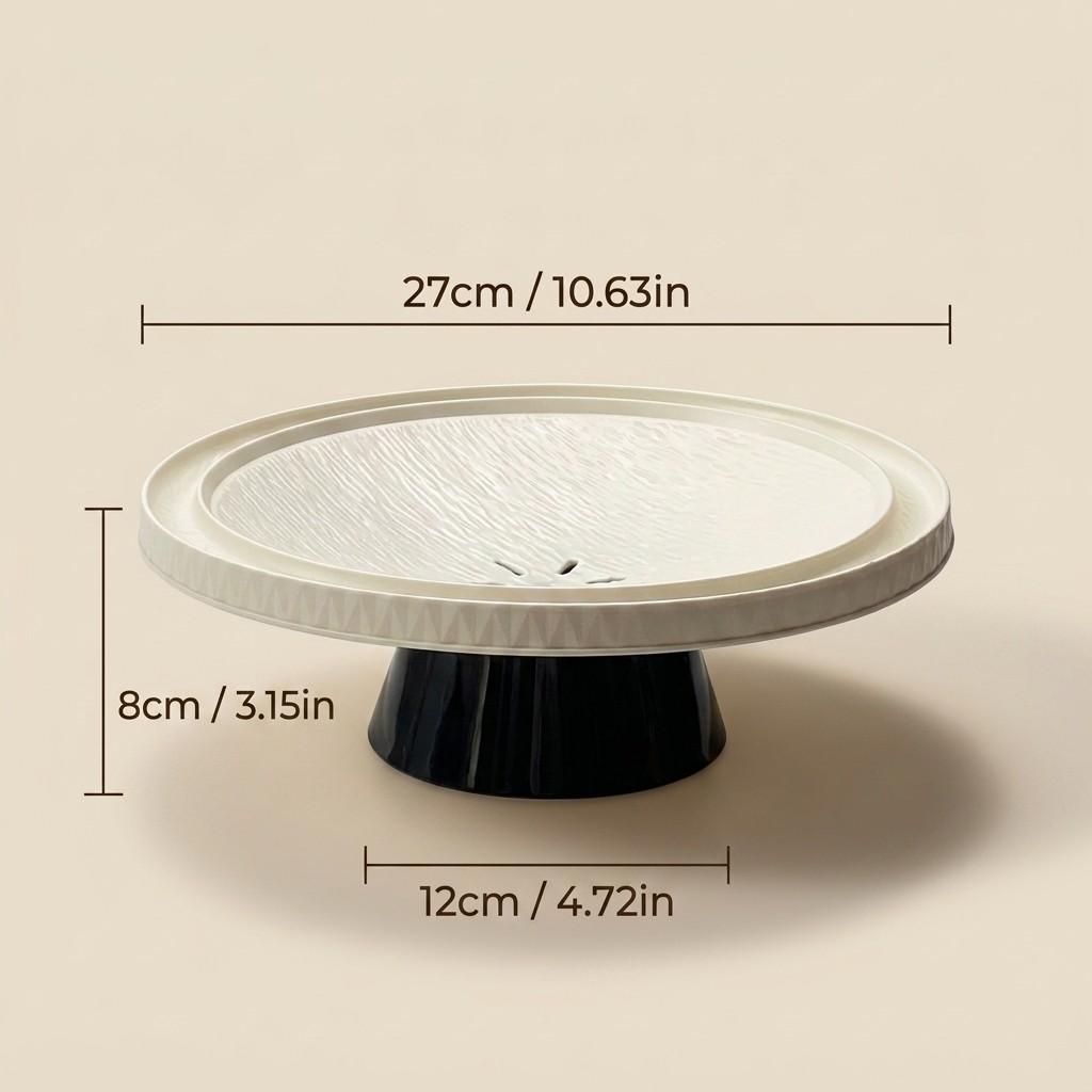 Plastic Cake Stand Detachable Pedestal Fruit Bowl Drain Hole Food Serving Dish Stackable Snack Dessert Plate Kitchen Tableware