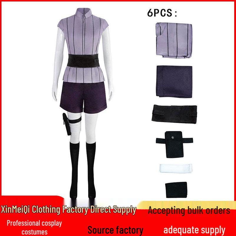 Halloween Anime Ninja Costume: Hinata Hyuga Cosplay for Comic Con Role-Playing