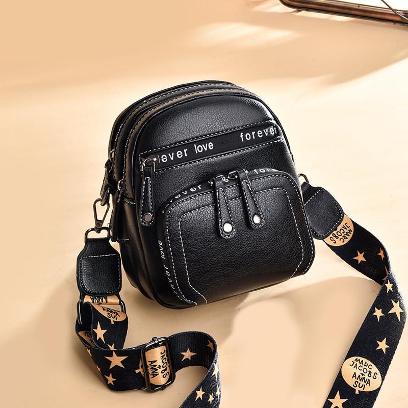 Stylish Mini Round Pu Shoulder Bag For Women In Black Gray Pink Coffee Red And Yellow