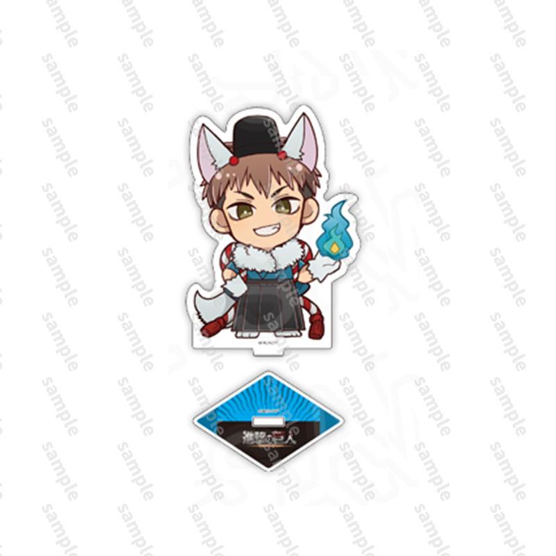 Attack On Titans Japanese Anime Peripherals Princess Cafe Version Acrylic Stand Collectible Desk Ornaments Creative Gift For Boy