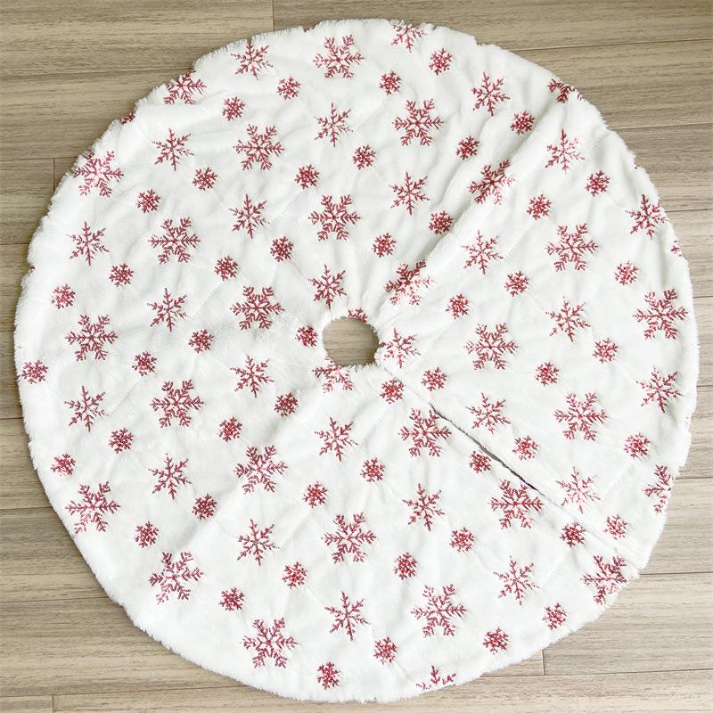 

Украшения для елки Белая вышитая юбка в виде снежинки на елку Белая плюшевая юбка в виде елки с пайетками 90cm красный