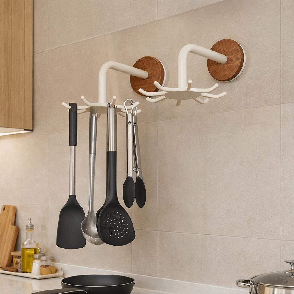 Wall Mounted Kitchen Storage Rack Anti Drop Shovel Storage Rack Spatula Spoon Holder  Balcony