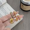 Double Diamond Open Ring Light Luxury Niche Premium Feather Butterfly Flower Beads Stacked Wearing Ring
