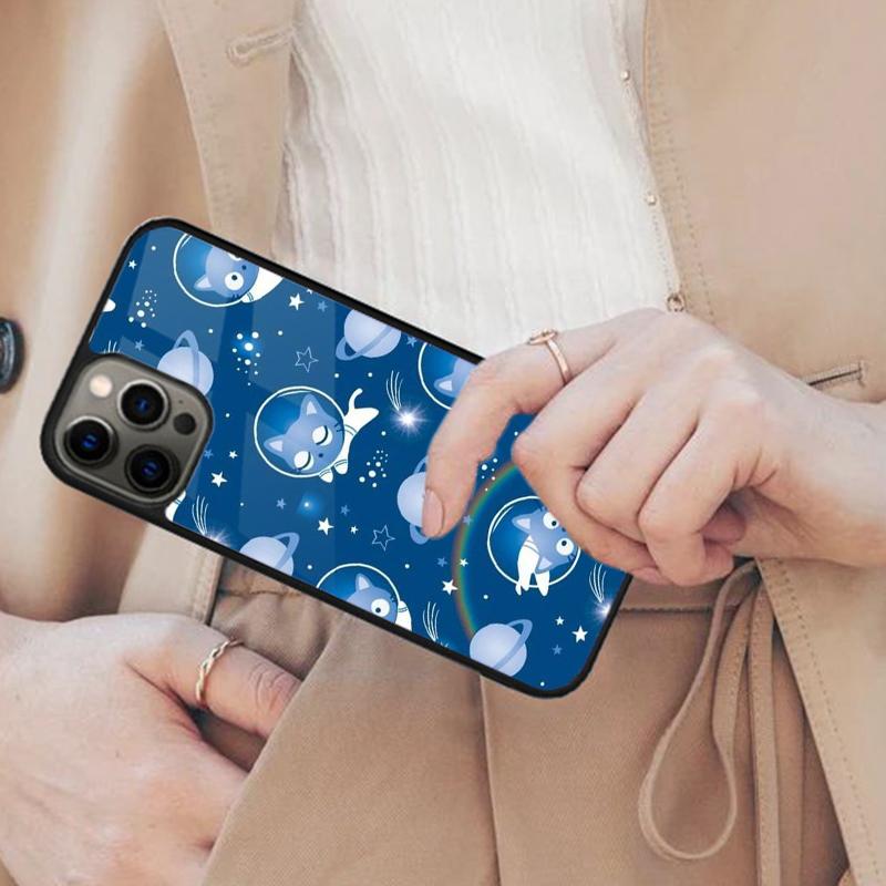 

Space Happy Cats Magnetic Phone Case For APPLE iPhone 17 Air 16 14 13 12 Pro Max 15 Plus Wireless Charge With MagSafe Cover iPhone 14