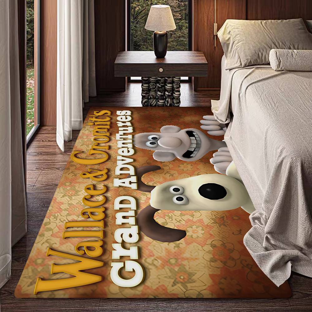 Cartoon W-Wallace and G-Gromits Room Mats Retro Multiple Choice Living Room Kitchen Rug Non-Slip Welcome Rug