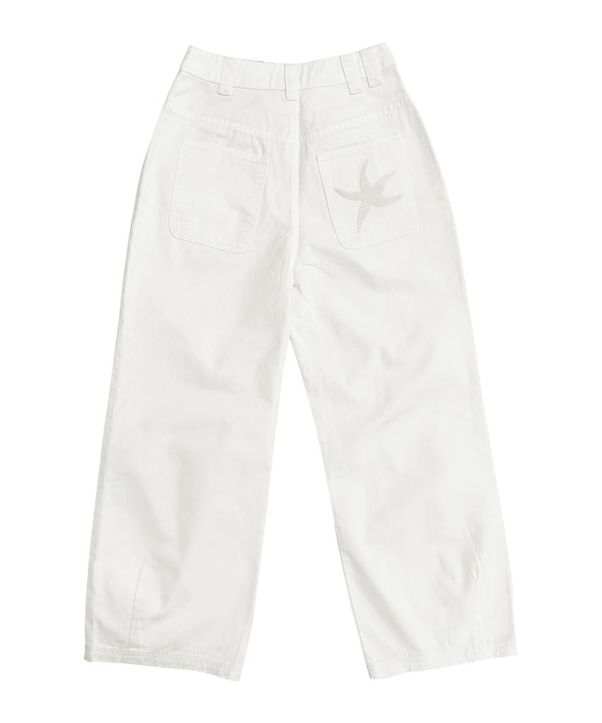 THE COLDEST MOMENT Tcm Starfish Chino Pants (White)